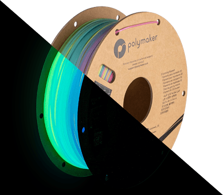 Polymaker PolyLite PLA Luminous Rainbow 1kg (1.75mm) - Rising Sun FPV