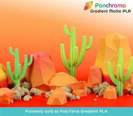 Polymaker Panchroma Matte Gradient / Rainbow PLA 1kg 1.75mm Filament (Aka PolyTerra) - Rising Sun FPV