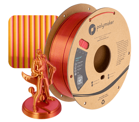 Polymaker PolyLite Dual Silk PLA 1kg 1.75mm Filament - Rising Sun FPV