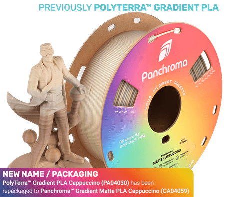 Polymaker Panchroma Matte Gradient / Rainbow PLA 1kg 1.75mm Filament (Aka PolyTerra) - Rising Sun FPV