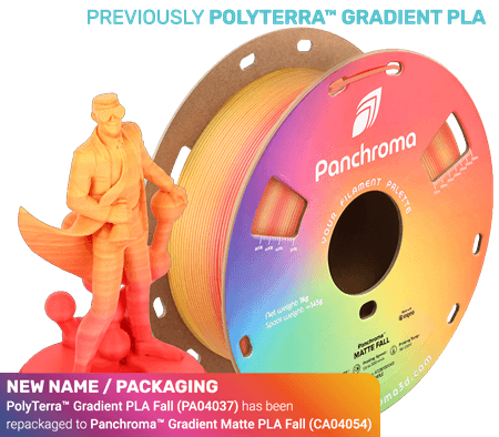 Polymaker Panchroma Matte Gradient / Rainbow PLA 1kg 1.75mm Filament (Aka PolyTerra) - Rising Sun FPV