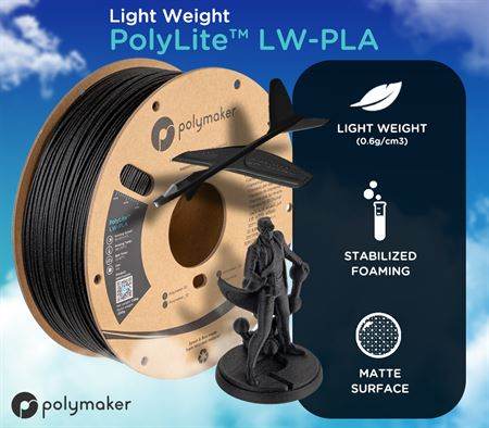 Polymaker PolyLite LW-PLA 800g 1.75mm Filament - Rising Sun FPV